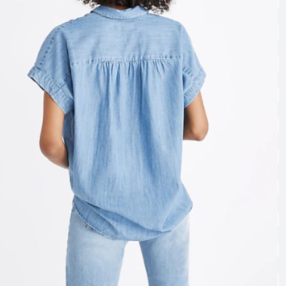 Madewell Central Shirt in Roberta Indigo NEW XXS-M - Picture 2 of 9